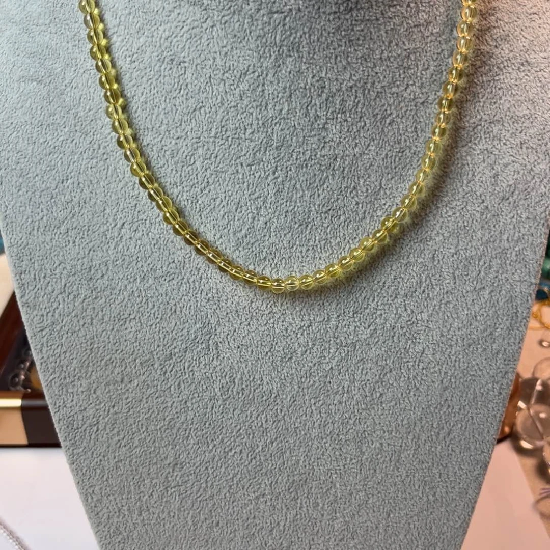 【闪购商品】水晶手链未镶嵌巴西黄水小米链