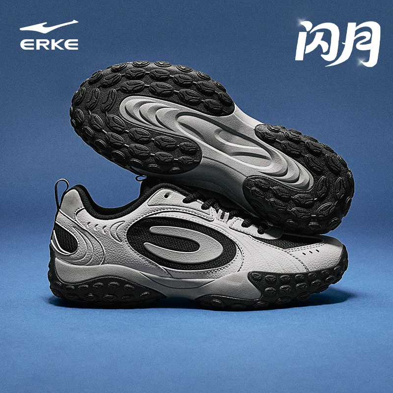 闪月丨鸿星尔克25年秋季男女情侣新款复古潮流休闲鞋板鞋德训鞋
