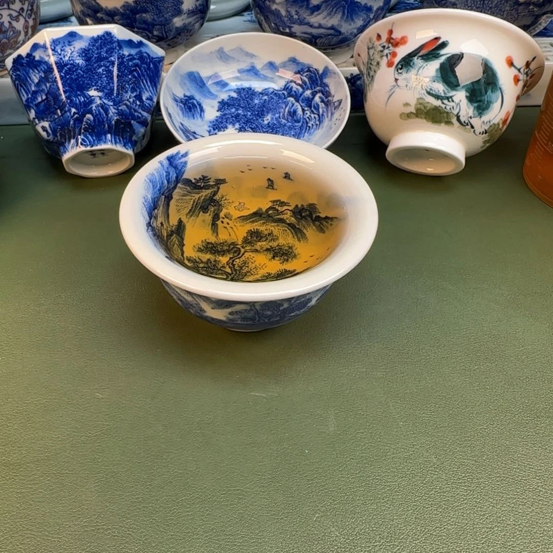 纯手工纯手绘茶具石头96