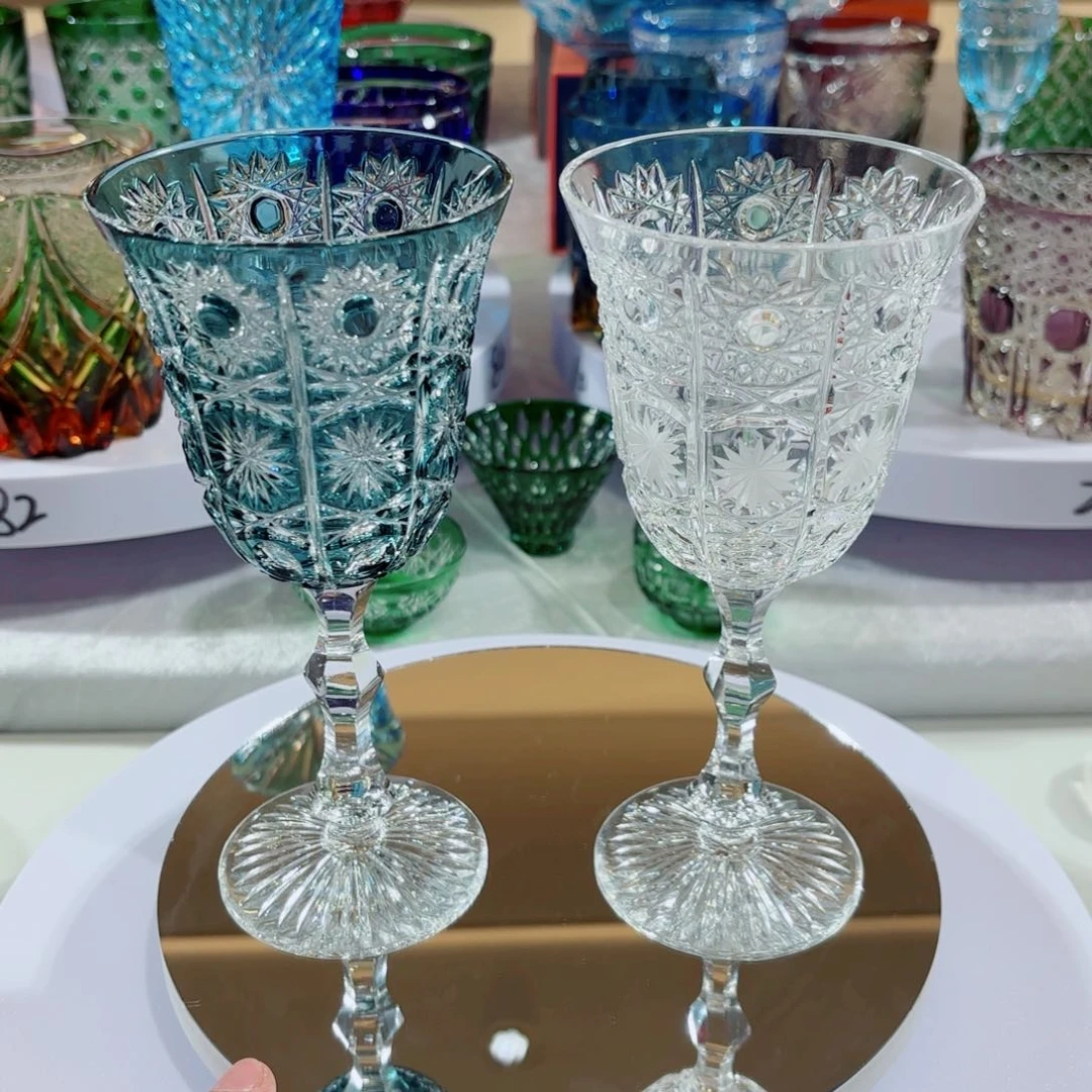 手柄款水晶玻璃-波西米亚红酒杯