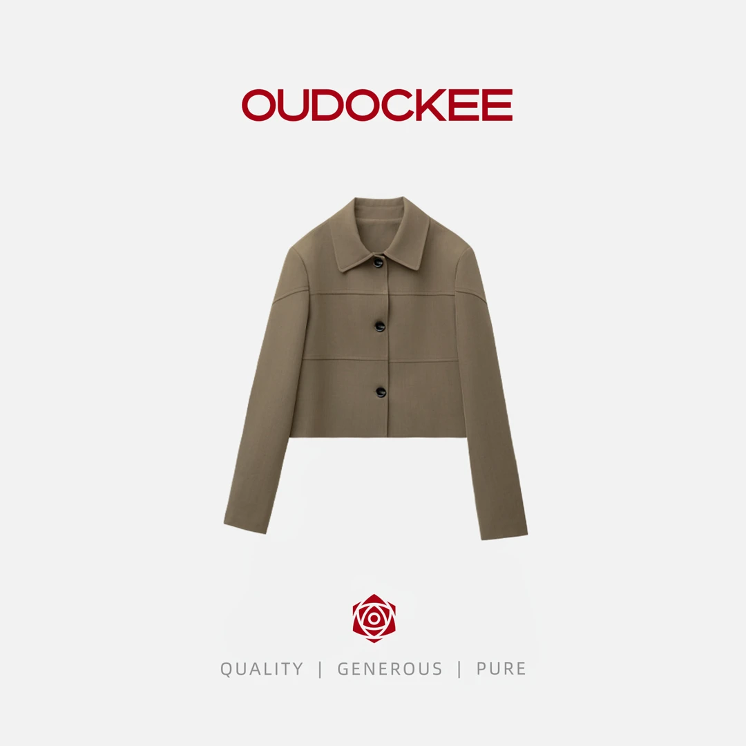 OUDOCKEE 鸥鸥【肯豆】 立体裁剪小香风短裤外套 J2503X582T