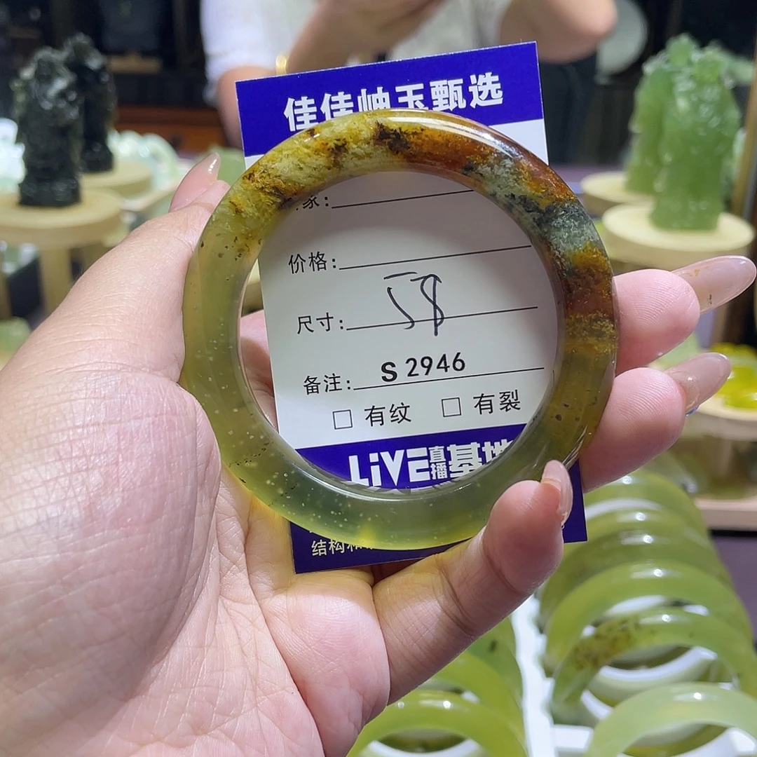 蛇纹石玉未镶嵌手镯2946