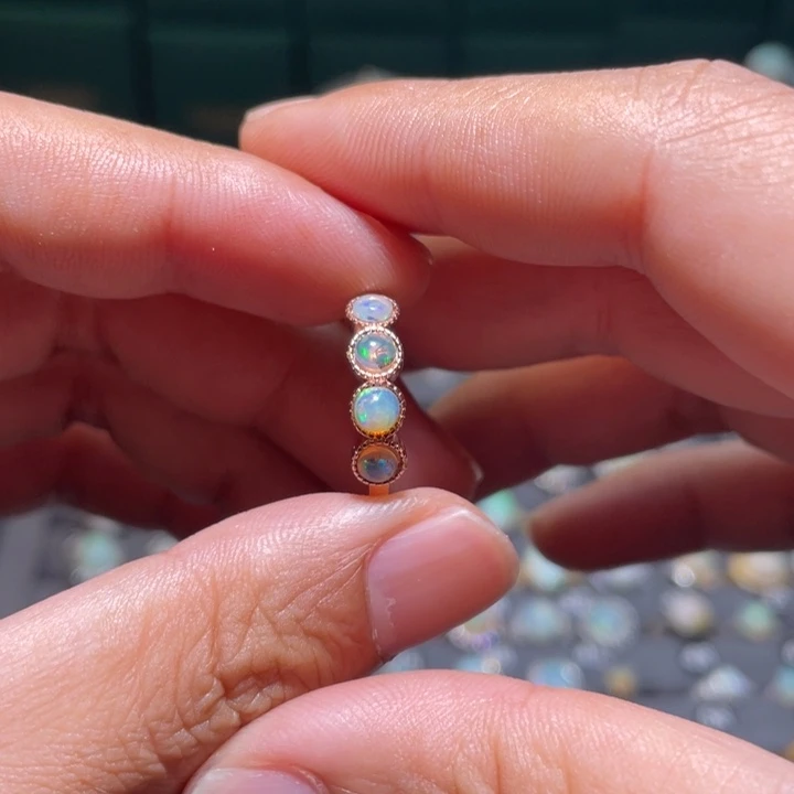 欧泊银S925镶嵌戒指）