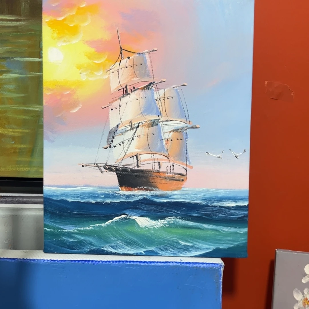 手工手绘精品油画内框20➕25尺寸