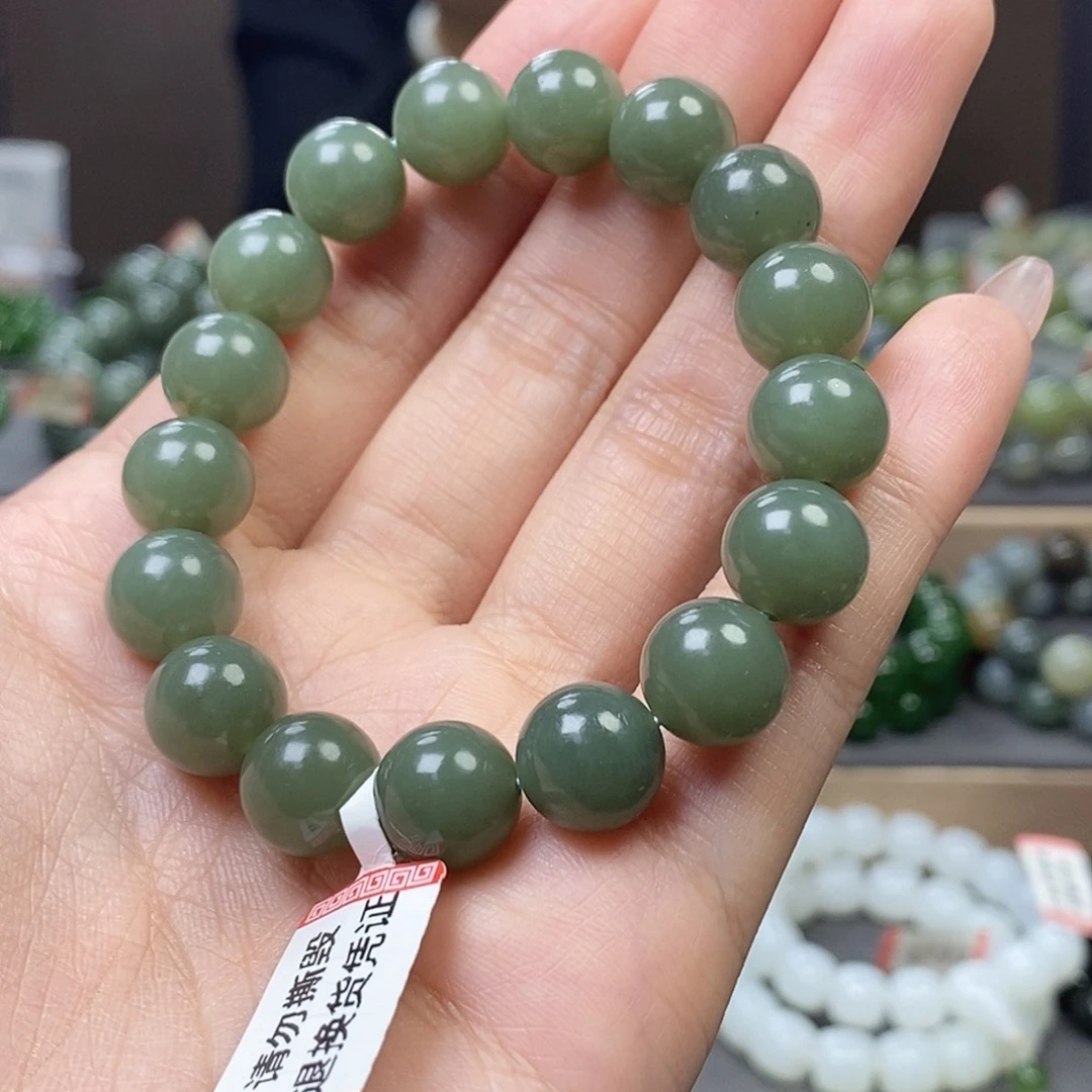 和田玉未镶嵌手链