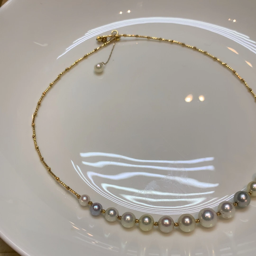 海水珍珠颈饰18K金镶嵌