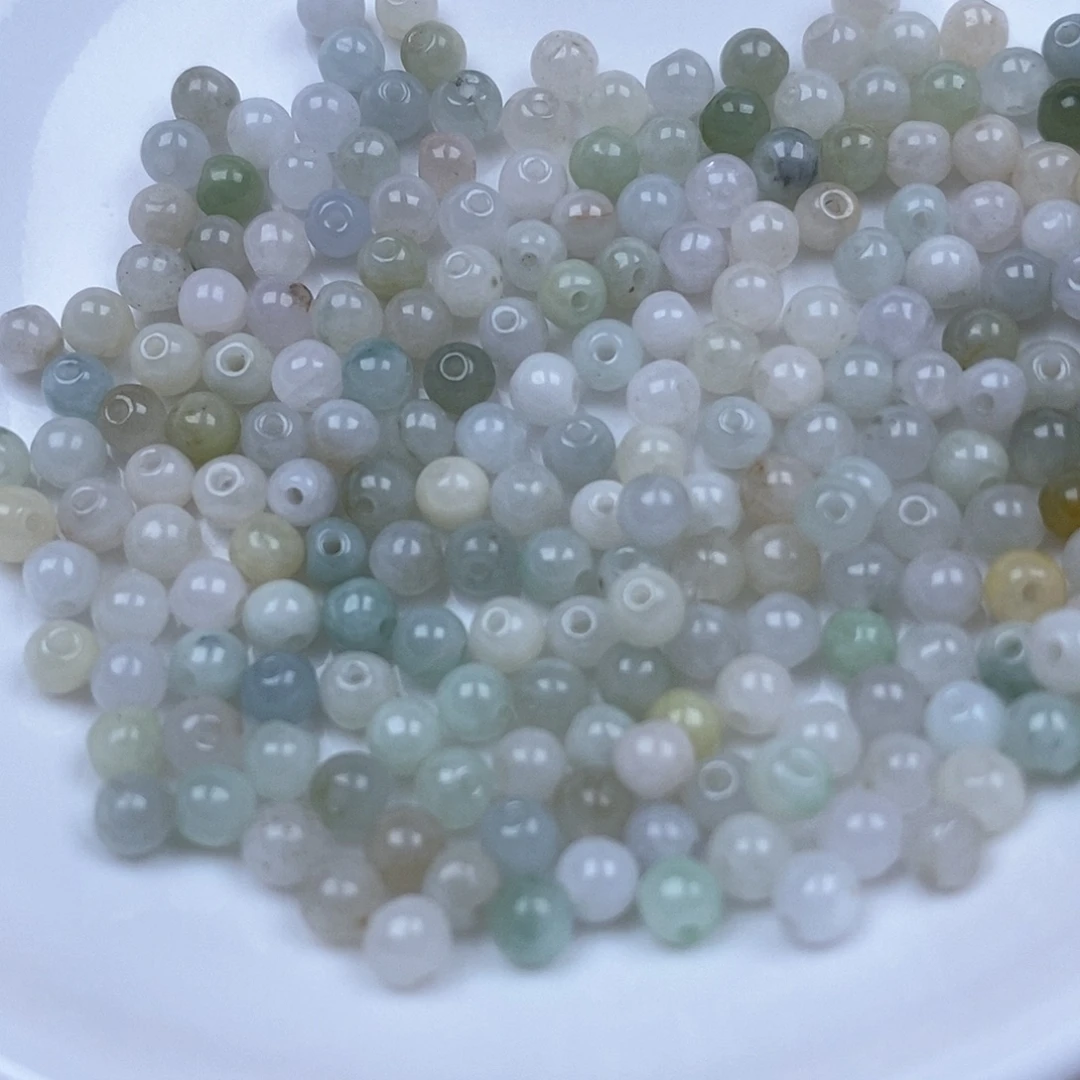 散珠翡翠翡翠小米珠200颗卡3