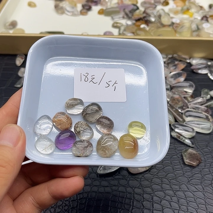 廾***）水晶珠宝半成品未镶嵌49