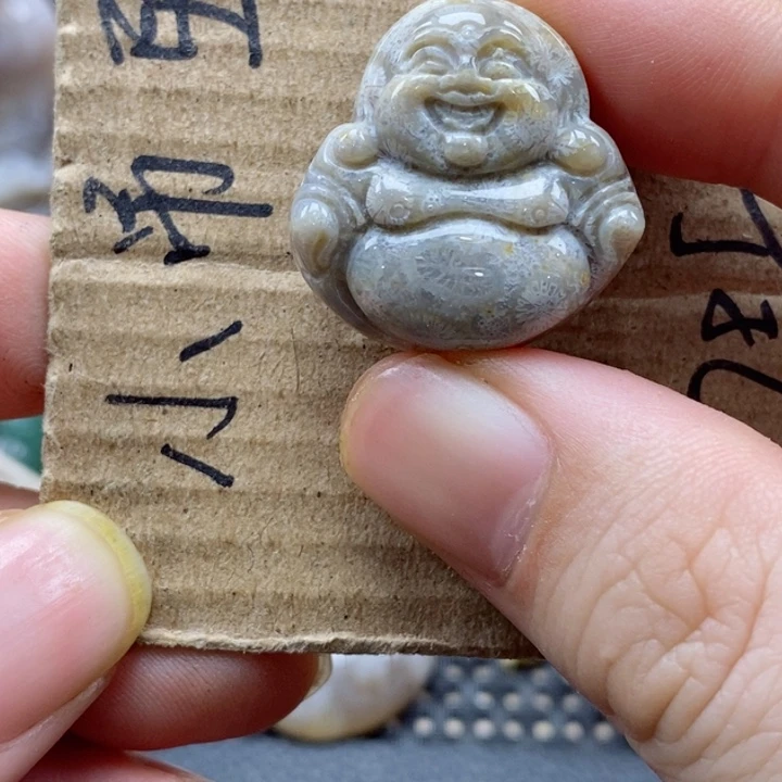硅化珊瑚（珊瑚玉）颈饰未镶嵌