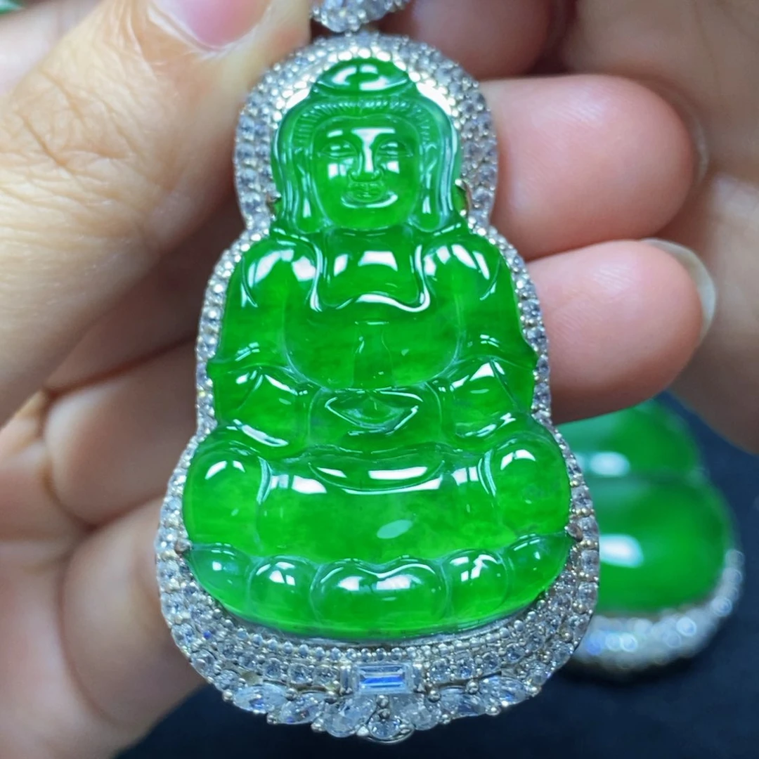 翡翠未镶嵌颈饰天然翡翠