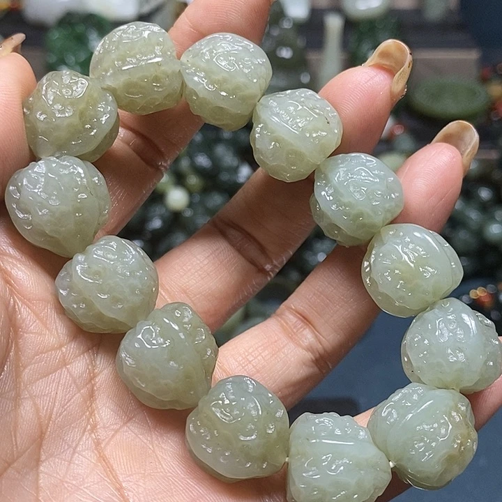 和田玉手串未镶嵌