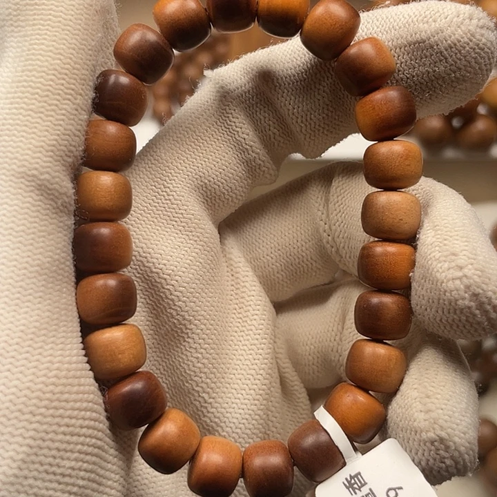 檀香木手串/手链老山檀香8/9红肉横纹老料