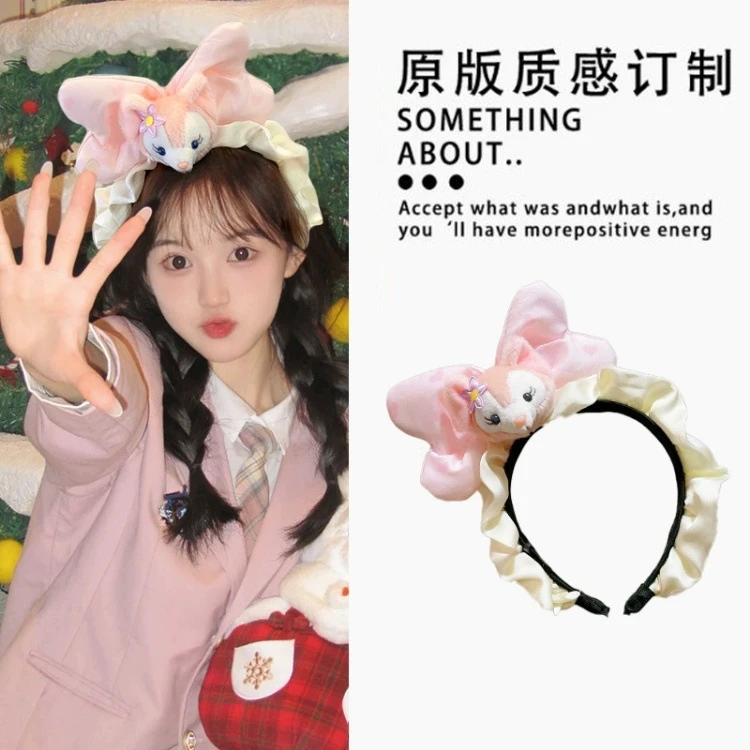 小清新高颜值贝尔星黛露达菲熊蝴蝶结发箍