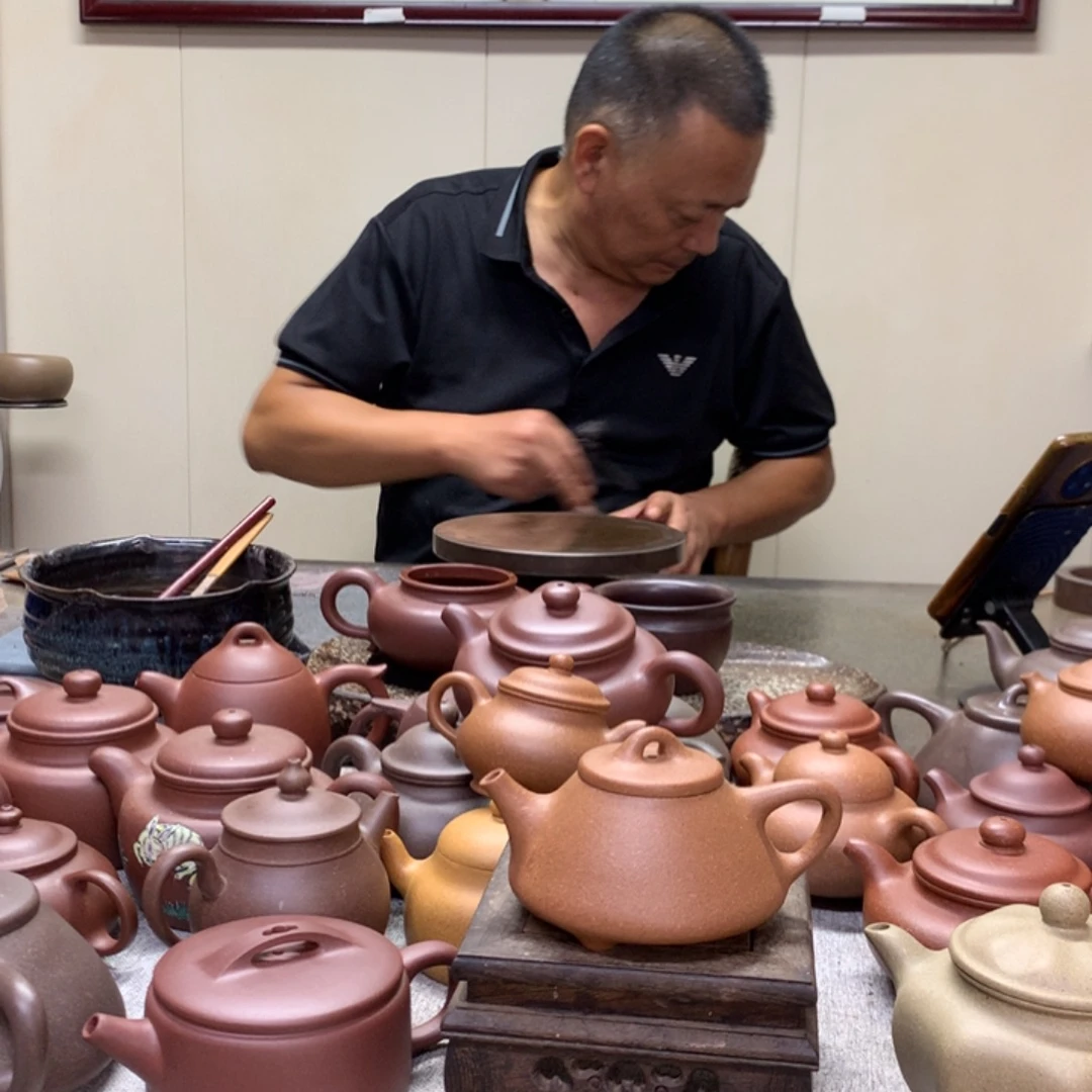 茶壶紫泥黄降坡子冶石瓢140 C半手工制作