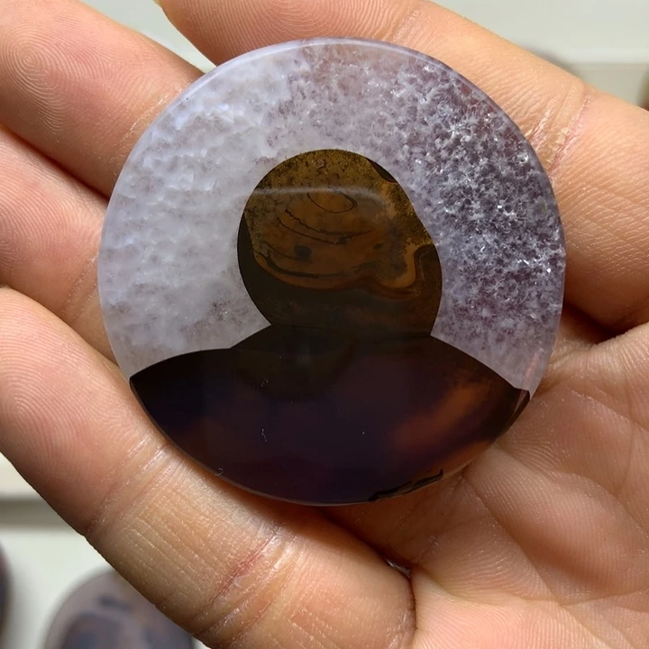 清***为玛瑙/玉髓未镶嵌颈饰