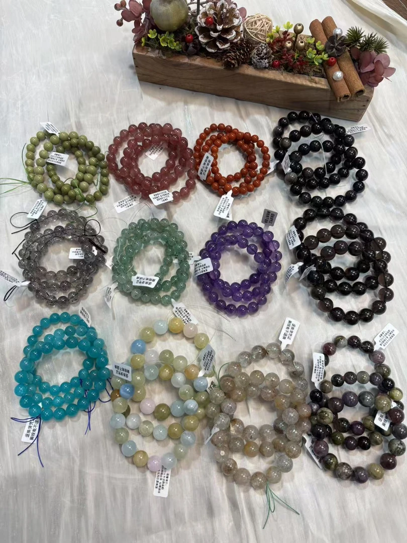 天然水晶素串   按编号下单