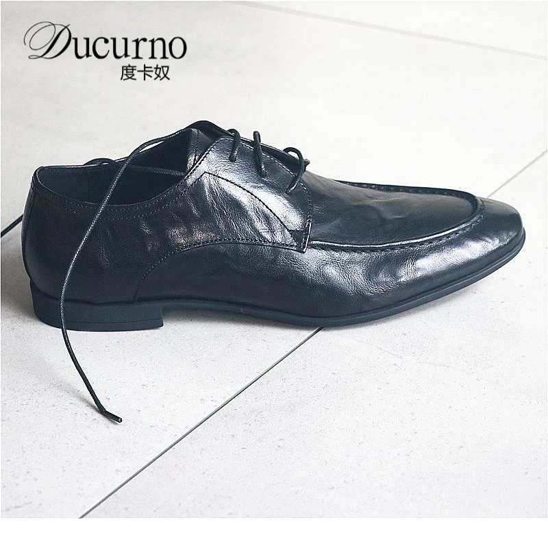 炒好品质！炒鸡轻薄透气舒适！简约头层德比男士夏季行政男士正装鞋