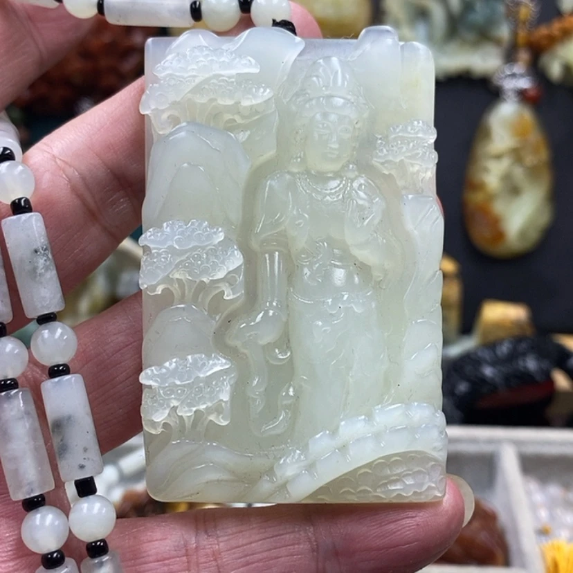 【闪购商品】蛇纹石玉吊坠未镶嵌