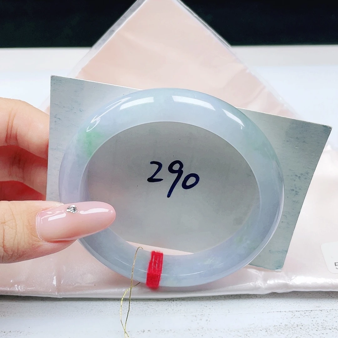 翡翠未镶嵌手镯 正圈58+