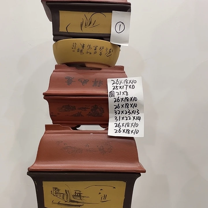 1组紫砂花盆捡漏了