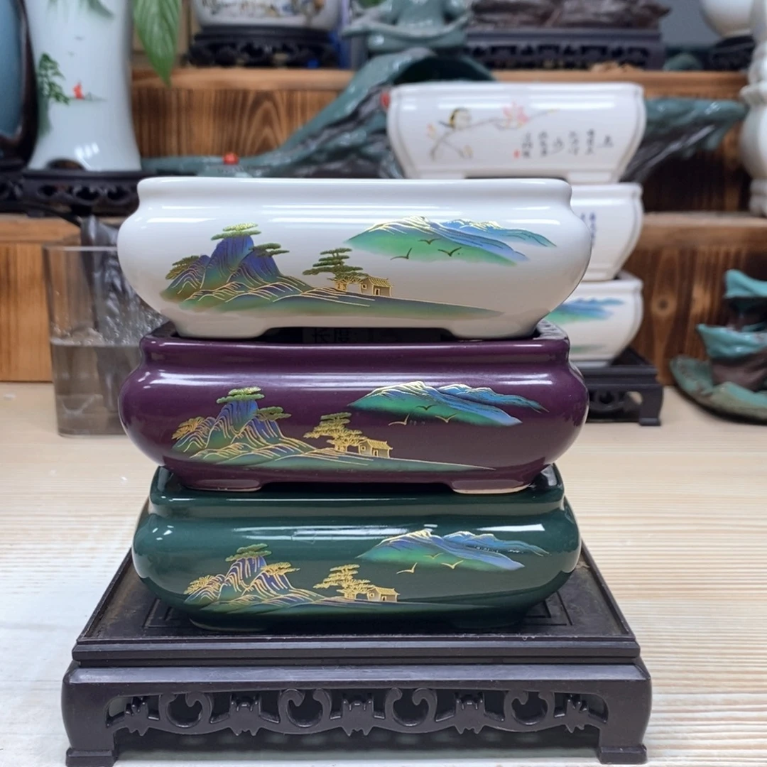 花盆紫砂陶瓷艺术花盆陶瓷