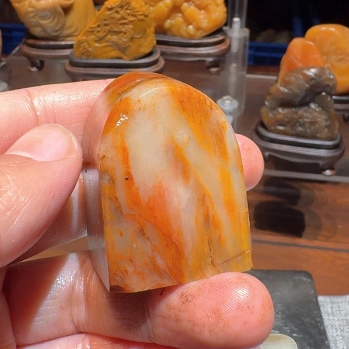 寿山石水**影寿山石石头