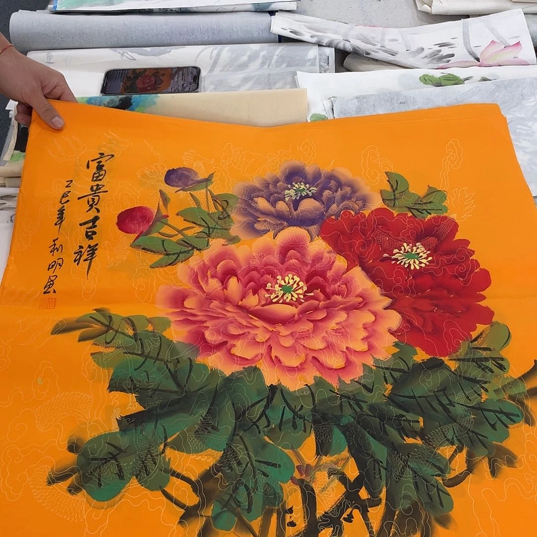 国画纯手绘国画宣纸