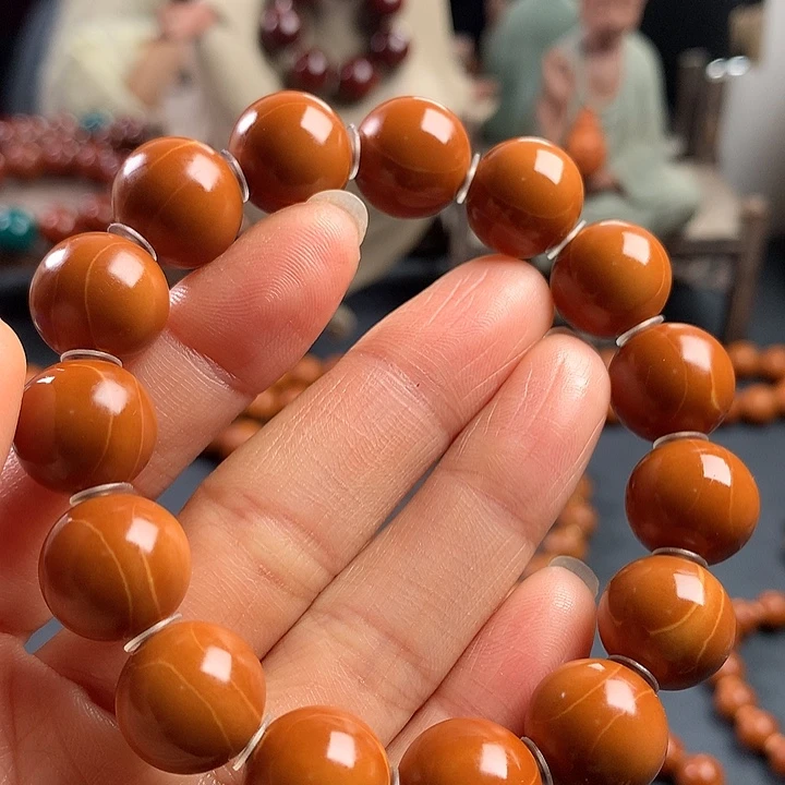 橄榄核手串1.4水晶核