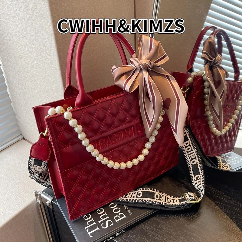 CWIHH KIMZS轻奢品牌红色结婚包包2025高级感婚包女新娘