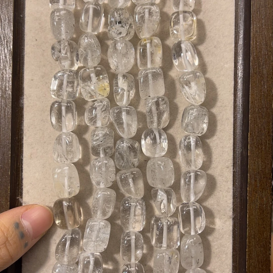 紫晶珠宝半成品银S925镶嵌白水晶随行