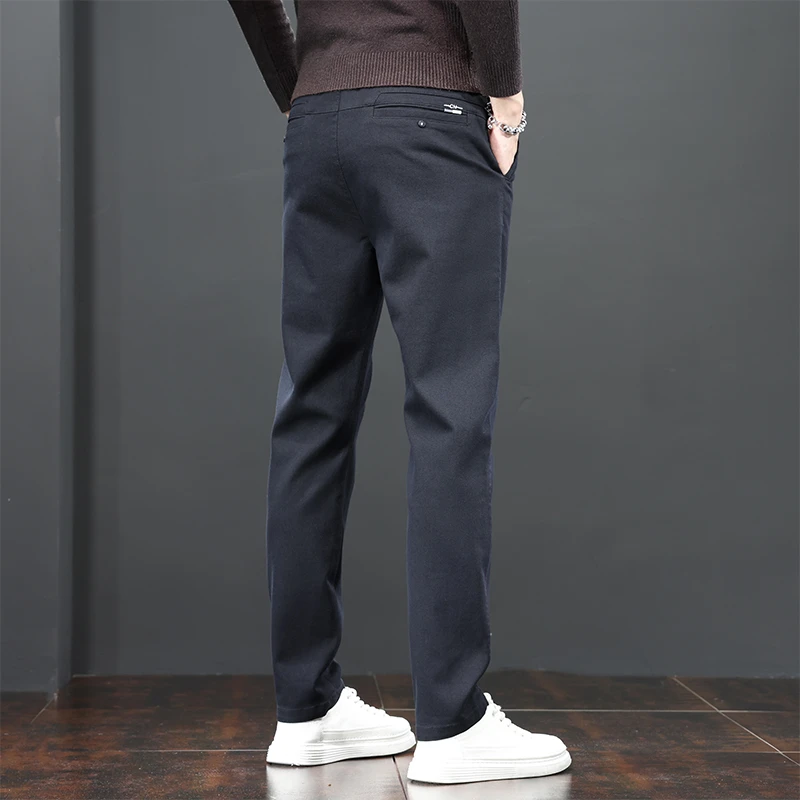高端休闲裤裤子男款春秋季新款舒适时尚轻奢弹力秋款修身百搭长裤