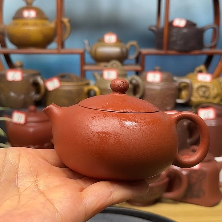 紫砂茶壶微瑕不带证书礼盒150cc