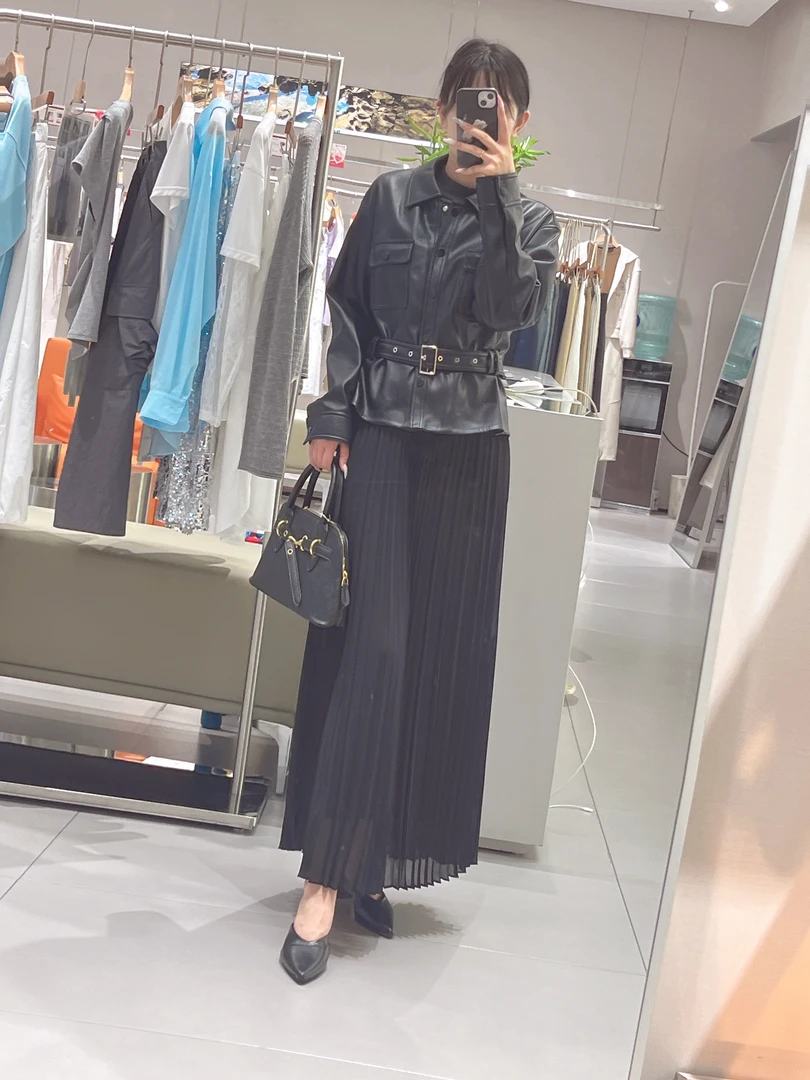 章那汀/58905腰带款皮衣外套