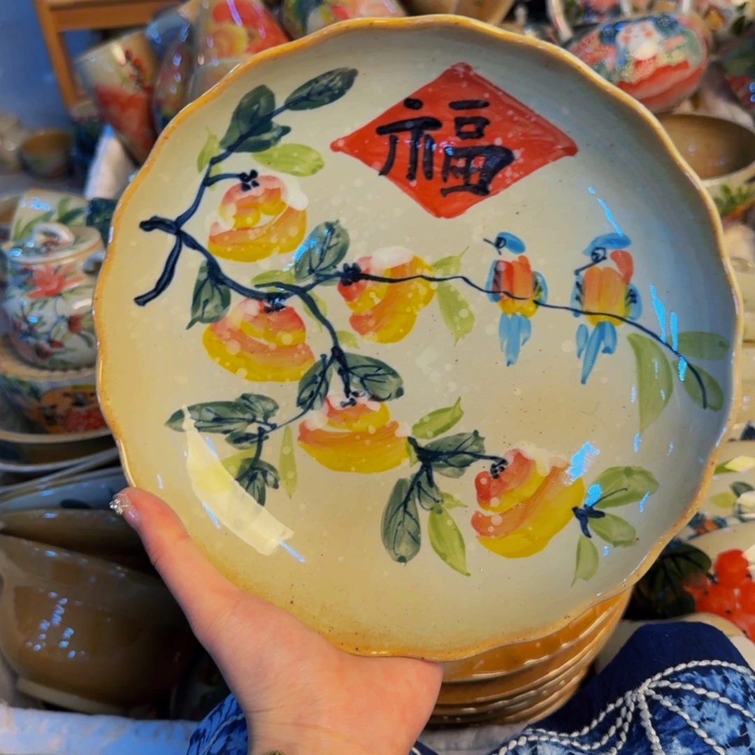 瓷片景德镇陶瓷手工手绘