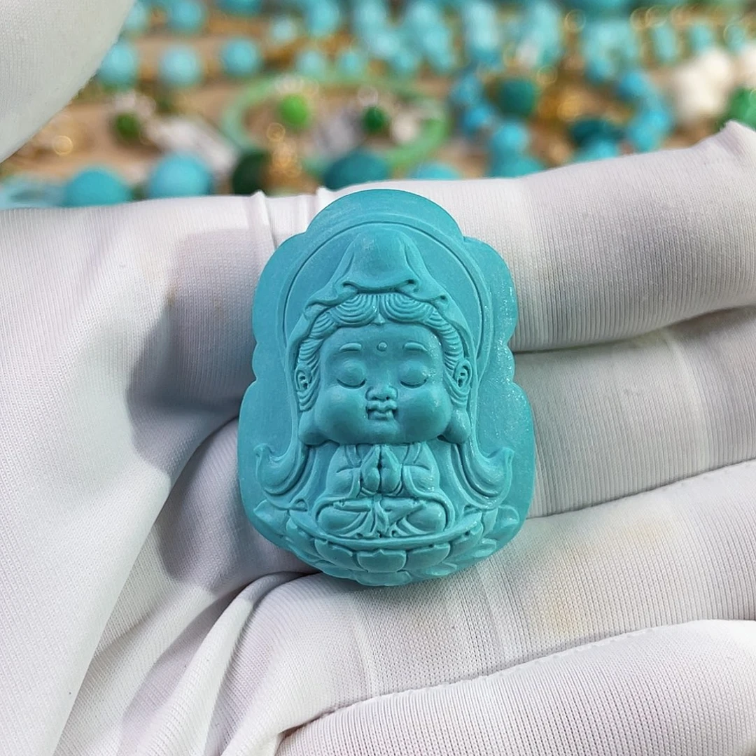 未镶嵌绿松石珠宝奇石