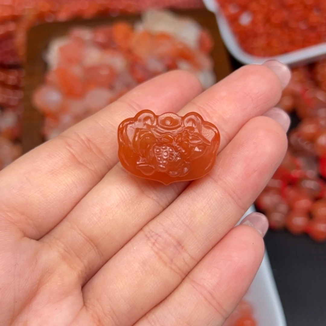 南红玛瑙未镶嵌吊坠(不含链)