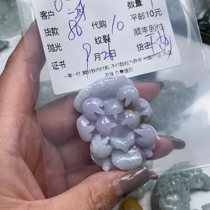 一***月翡翠未镶嵌颈饰天然翡翠