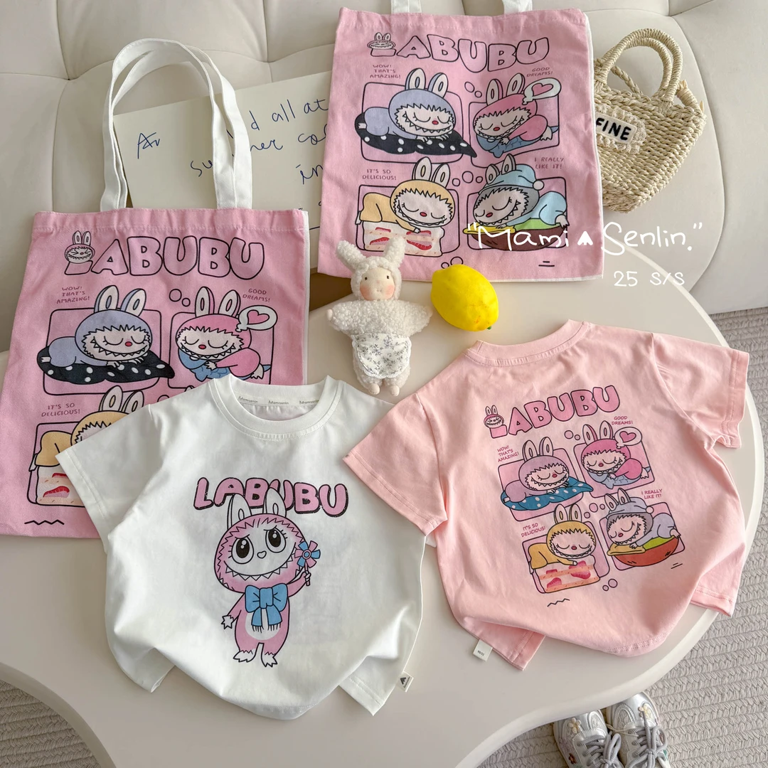 【现货】妈咪森林童装2025夏季新款卡通印花T恤上衣252-MMSL-252133