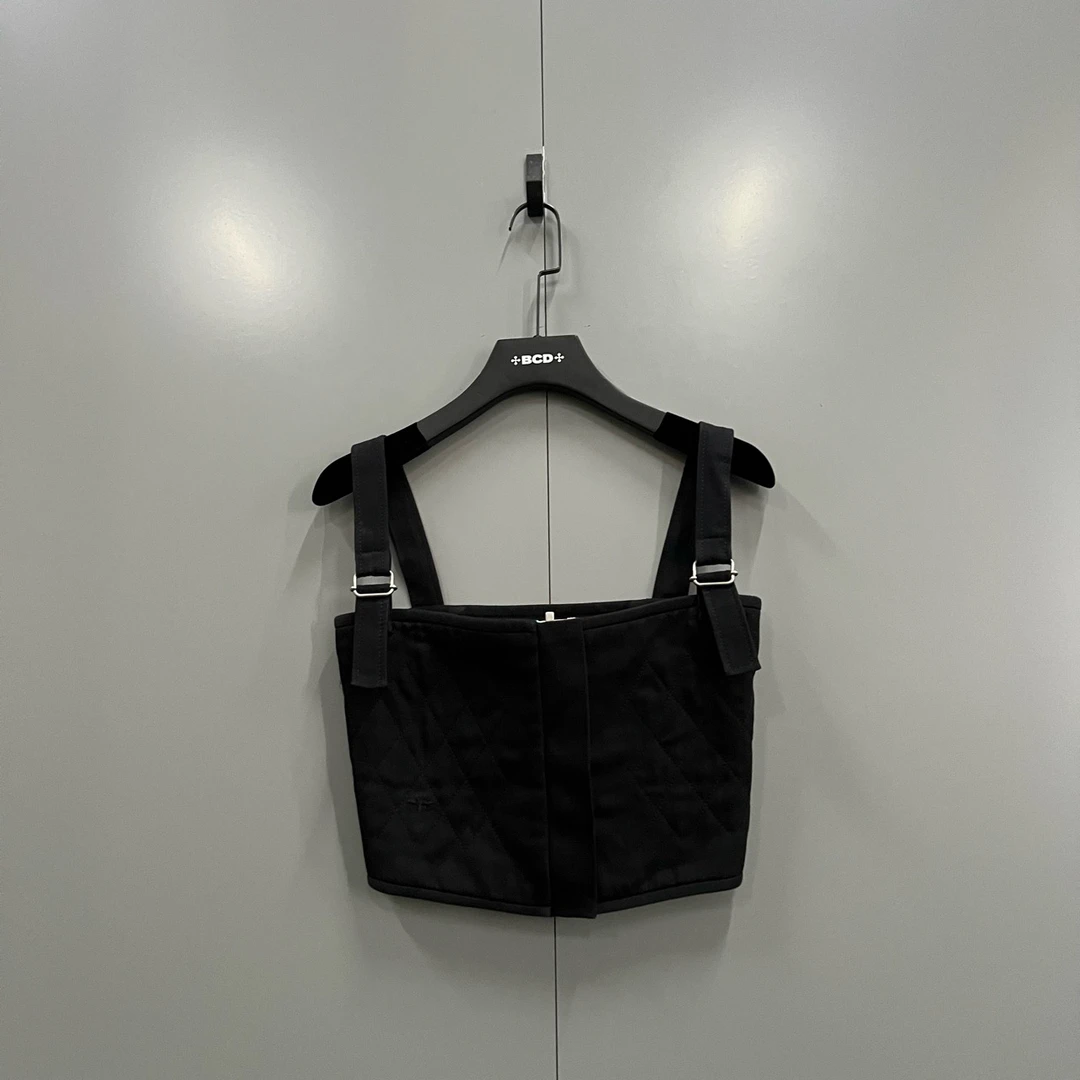 95新 DIOR/迪奥 zz76 迪奥 黑色小蜜蜂刺绣吊带背心36码/204864