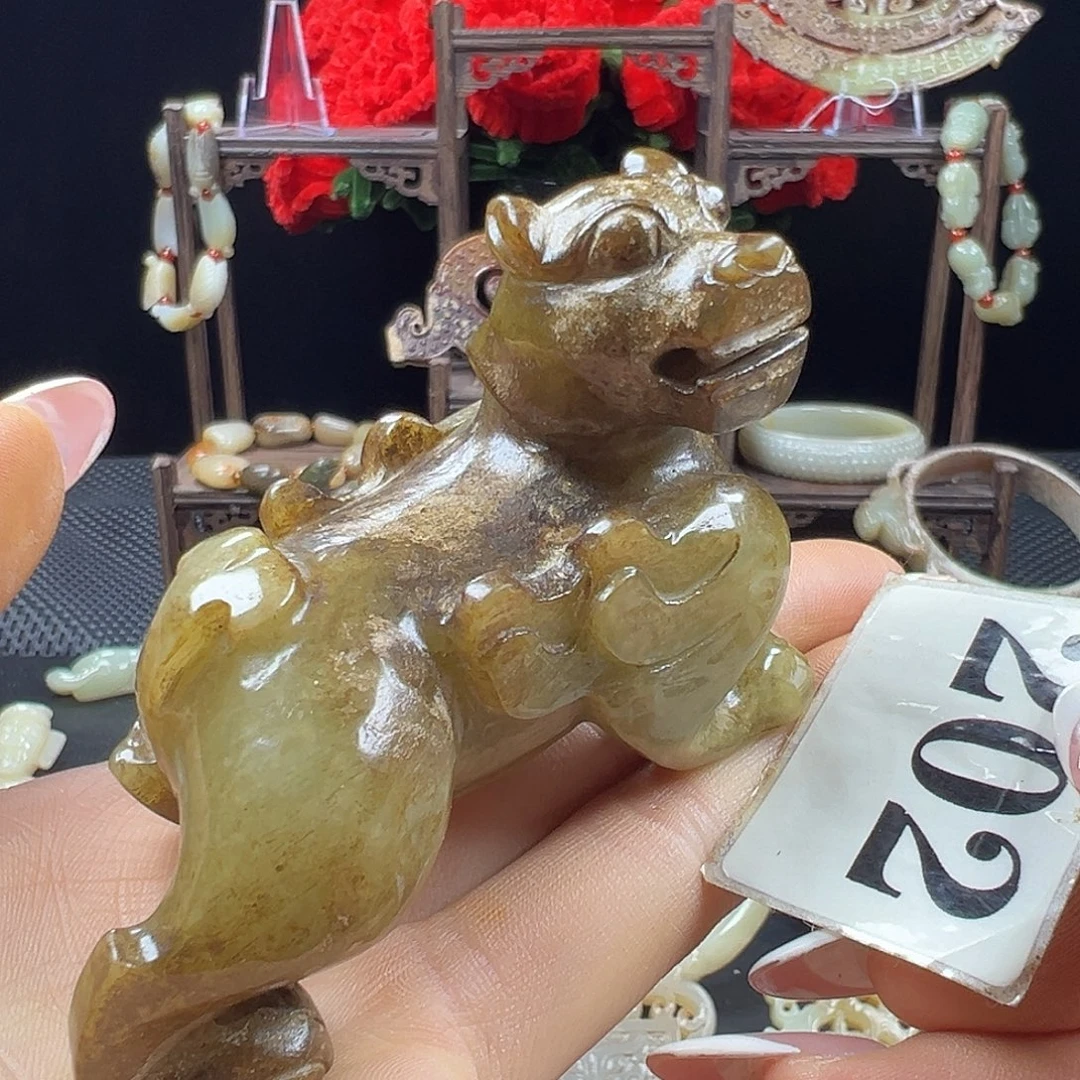 波***蜜和田玉未镶嵌挂件