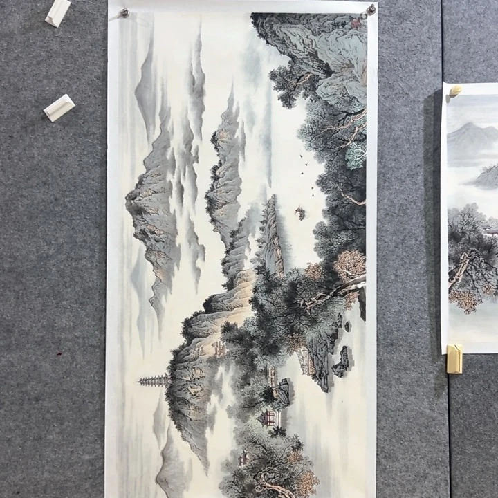 国画肖炜137*69厘米山水