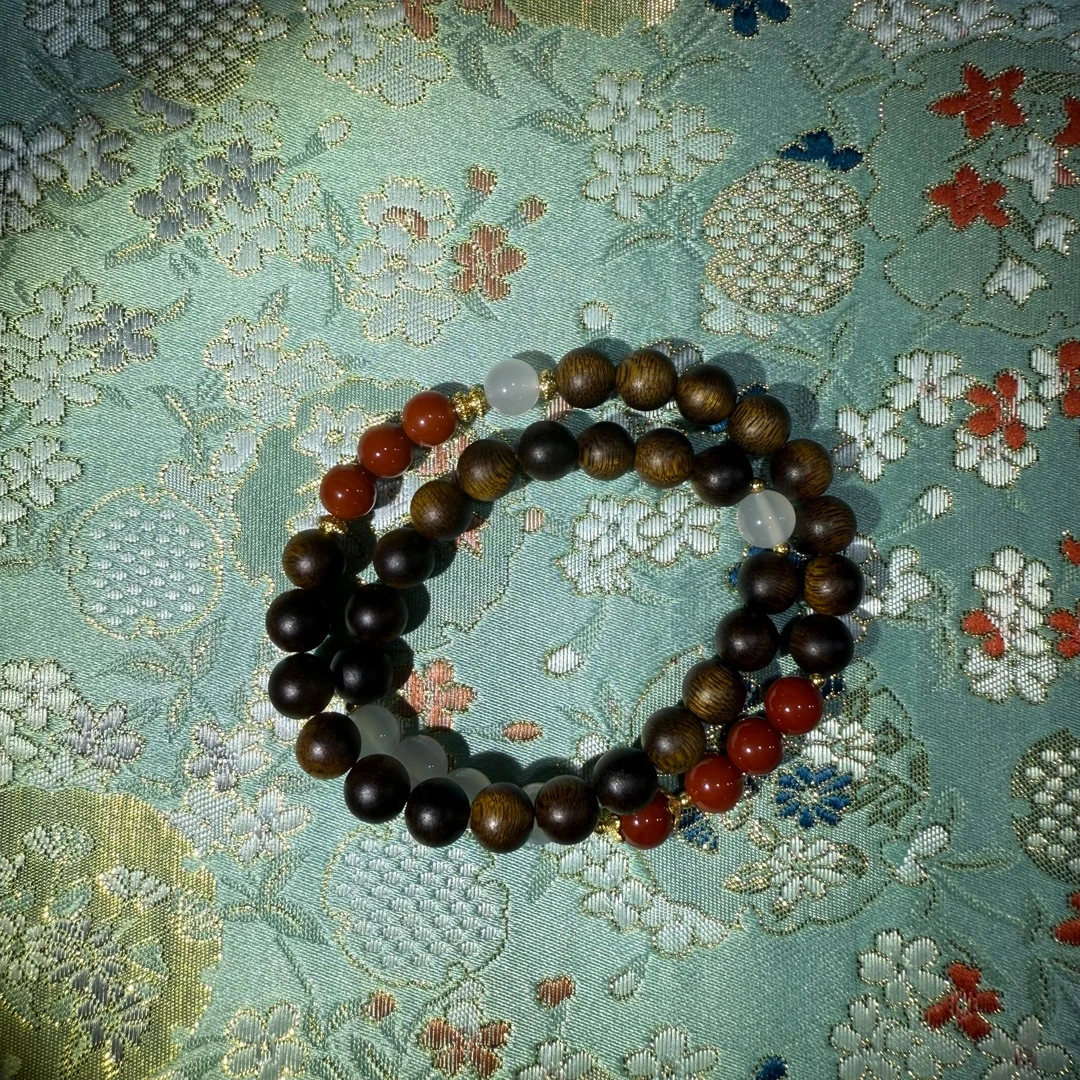 SZH0860-高端文玩8mm双圈手串+收纳盒