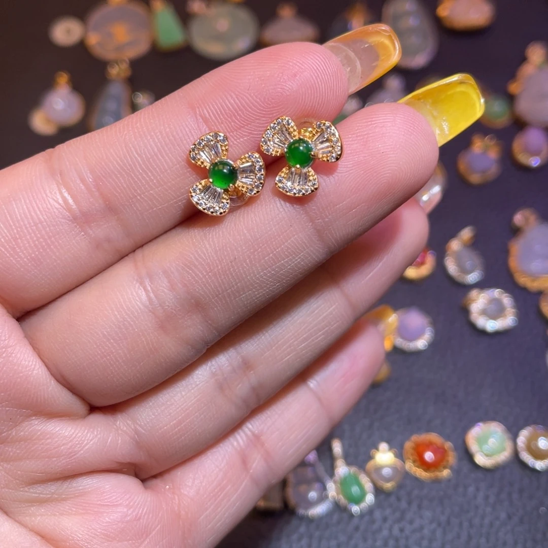 翡翠银S925镶嵌颈饰