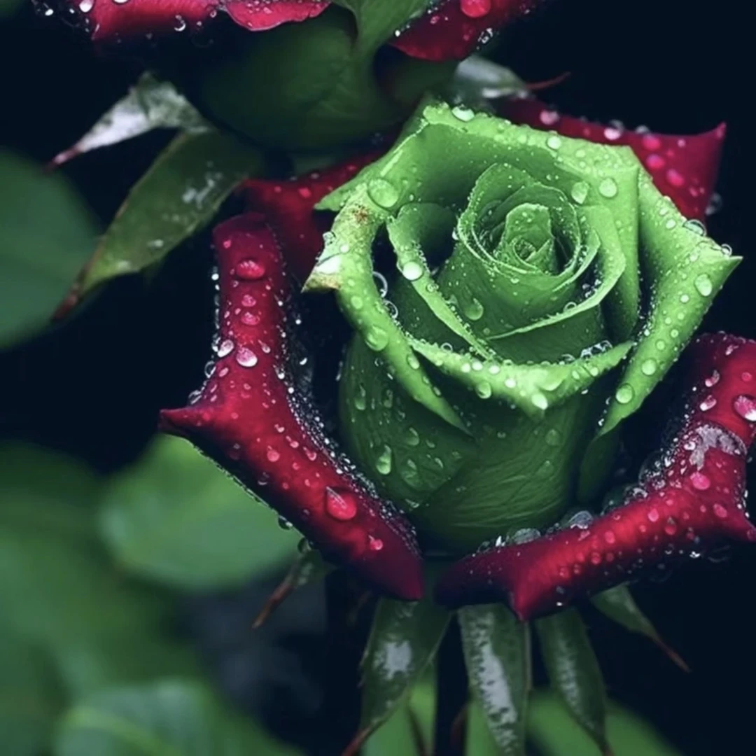 （拍1发3）苏格兰玫瑰红绿花苗老桩四季开花花卉月季阳台庭院栽植