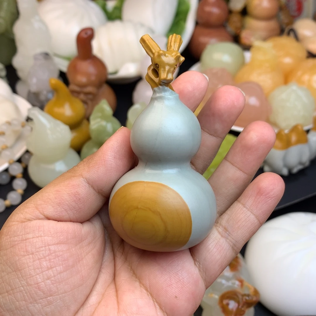 用***8石材摆件把件葫芦