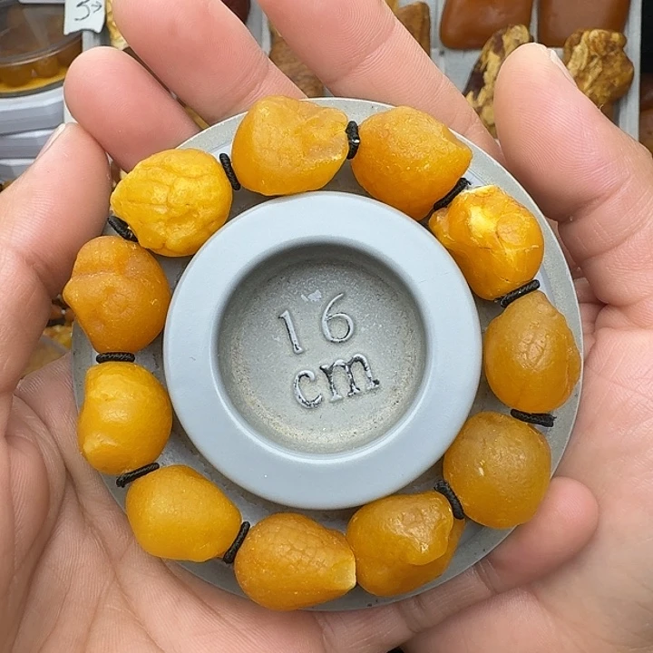 蜜蜡未镶嵌裸石天然蜜蜡手串
