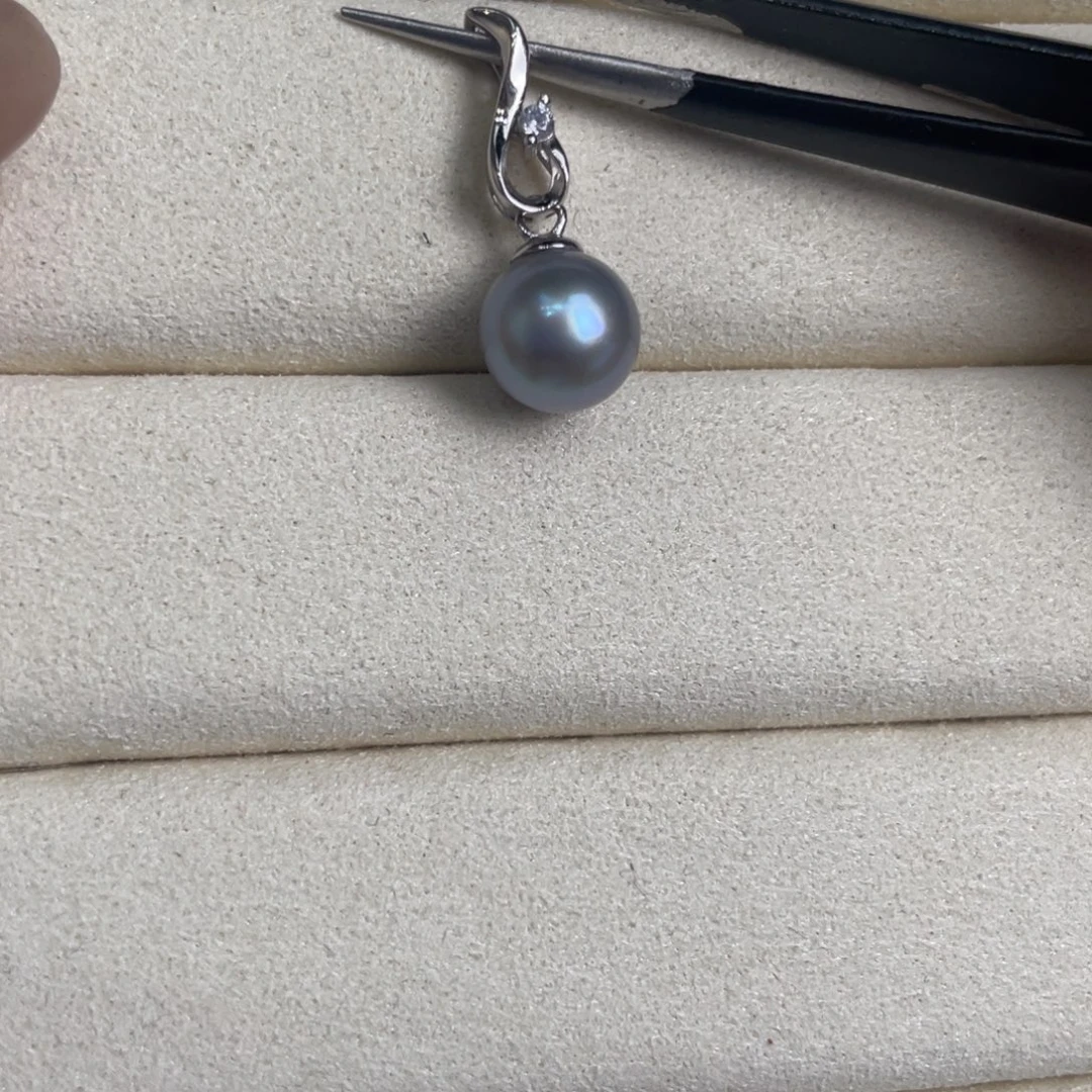 海水珍珠吊坠(不含链)银S925镶嵌