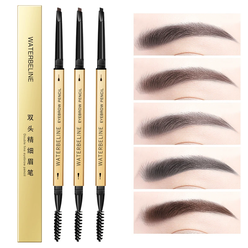 【3支装】小金条极细眉笔防水防汗持久不脱妆初学者野生小金筷眉笔