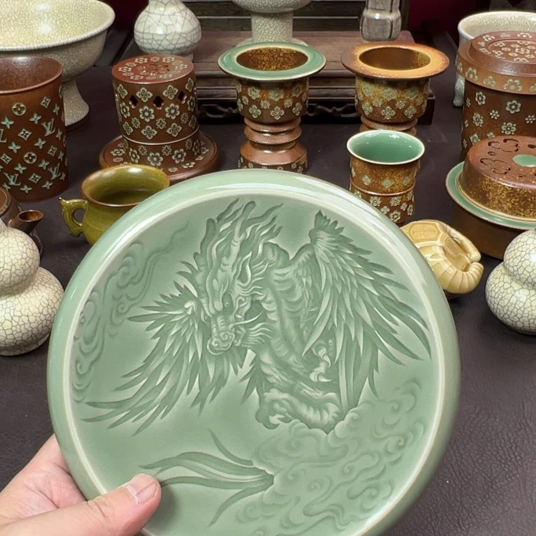 青瓷茶器青瓷茶器微瑕