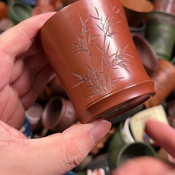 紫砂茶杯全手工紫砂主人杯